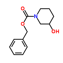 N-苄氧羰基-3-羟基哌啶结构式