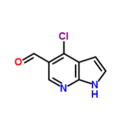 4-氯-7-氮杂吲哚-5-甲醛结构式