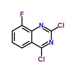 2,4-二氯-8-氟喹唑啉结构式