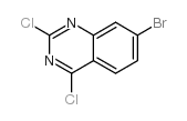 2,4-二氯-7-溴喹唑啉结构式