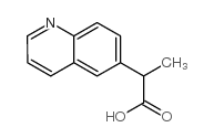 2-(喹啉-6-基)丙酸结构式