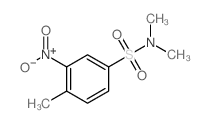 Benzenesulfonamide,N,N,4-trimethyl-3-nitro-结构式
