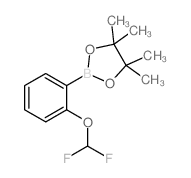 2-二氟甲氧基苯硼酸频那醇酯结构式