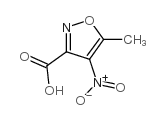 5-甲基-4-硝基-3-异噁唑羧酸结构式