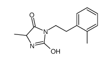 5-methyl-3-[2-(2-methylphenyl)ethyl]imidazolidine-2,4-dione结构式