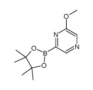 2-甲氧基-6-(4,4,5,5-四甲基-1,3,2-二噁硼烷-2-基)吡嗪结构式