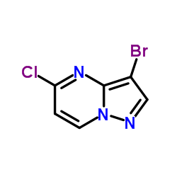 3-溴-5-氯吡唑[1,5-A]并嘧啶结构式