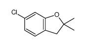 6-chloro-2,2-dimethyl-3H-1-benzofuran结构式