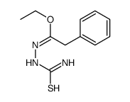 ethyl N-carbamothioyl-2-phenylethanehydrazonate结构式