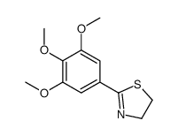 2-(3,4,5-Trimethoxyphenyl)-4,5-dihydro-1,3-thiazole结构式