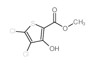 4,5-二氯-3-羟基噻吩-2-羧酸甲酯结构式