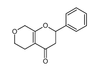 2-phenyl-3,5,6,8-tetrahydro-2H-pyrano[3,4-b]pyran-4-one结构式