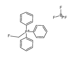P-(monofluoromethyl)triphenylphosphonium tetrafluoroborate结构式