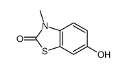 6-hydroxy-3-methyl-1,3-benzothiazol-2-one结构式