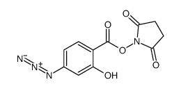 N-琥珀酰亚胺基4-氮杂水杨酸酯结构式