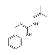 1-benzyl-3-(propan-2-ylideneamino)thiourea结构式