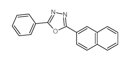 2-naphthalen-2-yl-5-phenyl-1,3,4-oxadiazole结构式