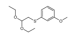 1-[(2,2-二乙氧基乙基)硫代]-3-甲氧基-苯结构式