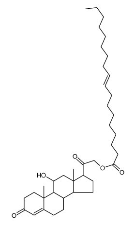 [2-(11-hydroxy-10,13-dimethyl-3-oxo-1,2,6,7,8,9,11,12,14,15,16,17-dodecahydrocyclopenta[a]phenanthren-17-yl)-2-oxoethyl] (E)-octadec-9-enoate结构式