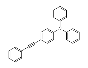 N,N-diphenyl-4-(2-phenylethynyl)aniline结构式