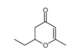 2-ethyl-6-methyl-2,3-dihydropyran-4-one结构式