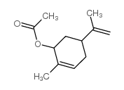 2-甲基-5-(2-丙烯基)-2-环己烯-1-醇乙酸酯结构式