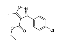 3-(4-氯苯基)-5-甲基-4-异噁唑羧酸乙酯结构式