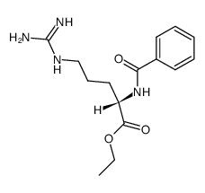 N-Α-BENZOYL-L-ARGININE ETHYL ESTER HYDROCHLORIDE结构式