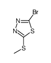2-溴-5-(甲基硫代)-1,3,4-噻二唑结构式