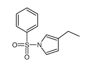 1-(benzenesulfonyl)-3-ethylpyrrole结构式
