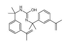 1,3-bis[2-(3-prop-1-en-2-ylphenyl)propan-2-yl]urea结构式