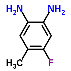 4-氟-5-甲基苯-1,2-二胺结构式