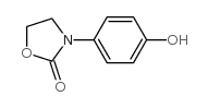 3-(4-羟基苯基)-1,3-噁唑啉-2-酮结构式