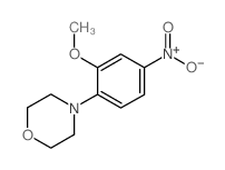 4-(2-甲氧基-4-硝基苯基)吗啉结构式