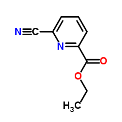 6-氰基-吡啶-2-羧酸乙酯结构式