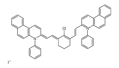 3-[2-[2-chloro-3-[2-(4-phenylbenzo[f]quinolin-4-ium-3-yl)ethenyl]cyclohex-2-en-1-ylidene]ethylidene]-4-phenylbenzo[f]quinoline,iodide结构式