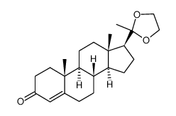 孕酮环型20-(乙缩醛)结构式
