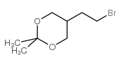 5-(2-溴甲基)-2,2-二甲基-1,3-二氧六环结构式