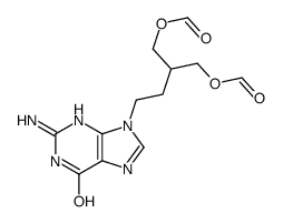 [4-(2-amino-6-oxo-3H-purin-9-yl)-2-(formyloxymethyl)butyl] formate结构式