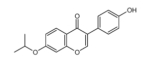 3-(4-hydroxyphenyl)-7-propan-2-yloxychromen-4-one结构式