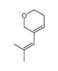 5-(2-methylprop-1-enyl)-3,6-dihydro-2H-pyran结构式