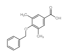 4-苄氧基-3,5-二甲基苯甲酸结构式