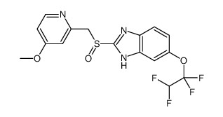 2-[(4-methoxypyridin-2-yl)methylsulfinyl]-6-(1,1,2,2-tetrafluoroethoxy)-1H-benzimidazole结构式