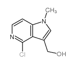 (4-氯-1-甲基-1H-吡咯[3,2-C]吡啶-3-基)甲醇结构式