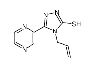 4-prop-2-enyl-3-pyrazin-2-yl-1H-1,2,4-triazole-5-thione结构式