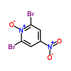 2,6-二溴-4-硝基吡啶氮氧化物结构式