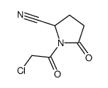 1-(2-chloroacetyl)-5-oxopyrrolidine-2-carbonitrile结构式