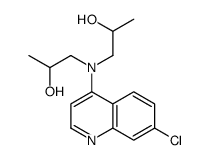 1-[(7-chloroquinolin-4-yl)-(2-hydroxypropyl)amino]propan-2-ol结构式