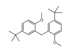 4-tert-butyl-2-[(5-tert-butyl-2-methoxyphenyl)methyl]-1-methoxybenzene结构式
