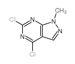 4,6-二氯-1-甲基-1H-吡唑并[3,4-d]嘧啶结构式